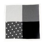 4 in 1 Black Pocket Square