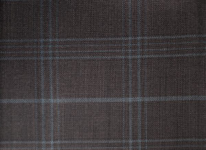 Chocolate Brown  with Aqua pattern
