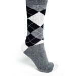Grey Argyle Socks