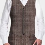 SUIT WAISTCOAT Sandy Light Brown