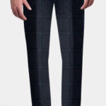 SUIT TROUSER Charcoal Grey (Blue Block)