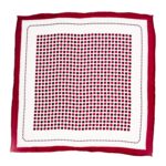 Two Toned Burgundy Pocket Square