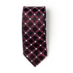 Two Toned Burgundy Tie