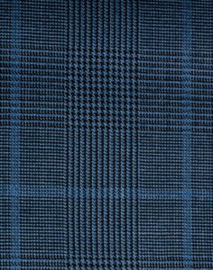 Large Block Patterned Blue