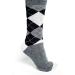 Grey Argyle Socks - Grey, Argyle