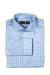 Boxed Blue Shirt - Blue, Check Pattern